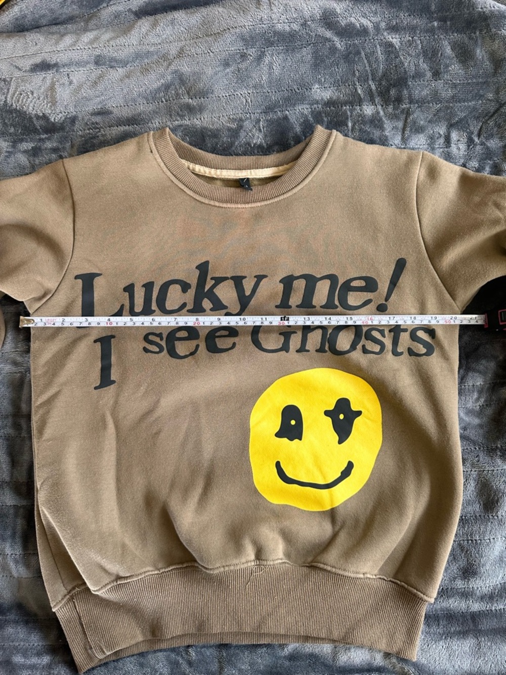Lucky Me I See Ghosts Graphic Crewneck Sweatshirt - Brown - Picture 5 of 10